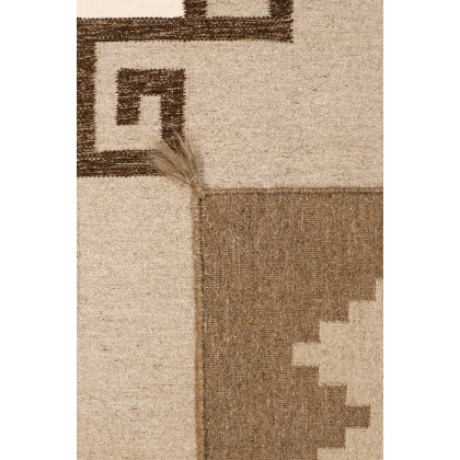 Pasargad - Navajo Style Hand-Woven Wool Light Brown Area Rug 107'' x 144'' (PNT-229 9X12)