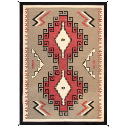 Pasargad - Navajo Style Hand-Woven Wool Mocha Area Rug 120'' x 168'' PNT-237