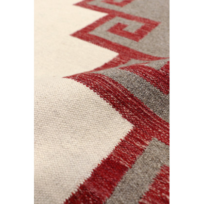 Pasargad - Tuscany Collection Flatweave Wool Area Rug in Mocha/Black, 105" x 144" (PNT-281 9x12)