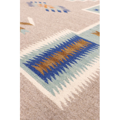 Pasargad - Tuscany Collection Flatweave Wool Area Rug in Mocha, 72" x 108" (PNT-289 6x9)