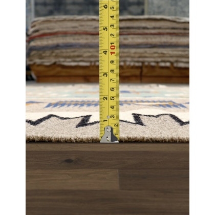 Pasargad - Tuscany Collection Flatweave Wool Area Rug in Mocha, 72" x 108" (PNT-289 6x9)