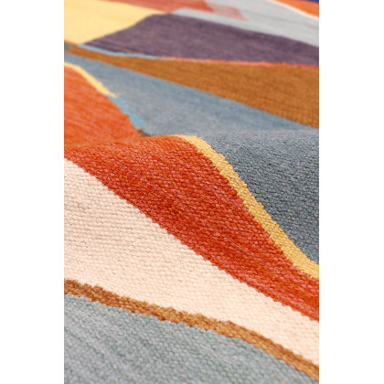 Pasargad - Tuscany Collection Flatweave Wool Area Rug in Multi, 61" x 87" (PNT-294 5x7)