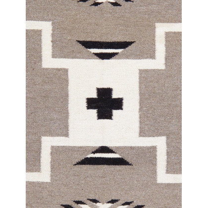 Pasargad - Tuscany Collection Flatweave Wool Area Rug in Mocha, 49" x 71" (PNT-306 x46)