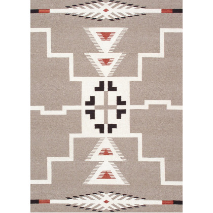Pasargad - Tuscany Collection Flatweave Wool Area Rug in Mocha, 108" x 145" (PNT-309 9x12)