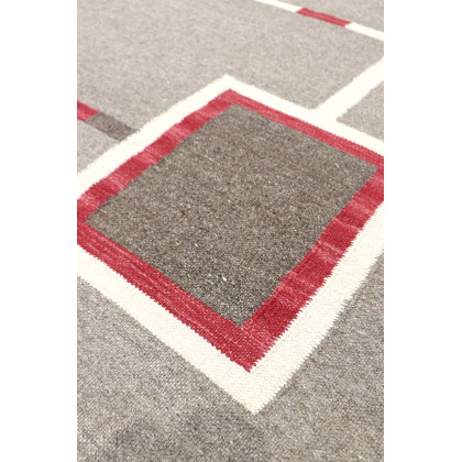 Pasargad - Tuscany Collection Flatweave Wool Area Rug in Mocha, 122" x 161" (PNT-310 10x14)