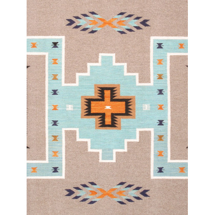 Pasargad - Tuscany Collection Flatweave Wool Area Rug in Mocha/Taupe, 98" x 120" (PNT-312 8x10)