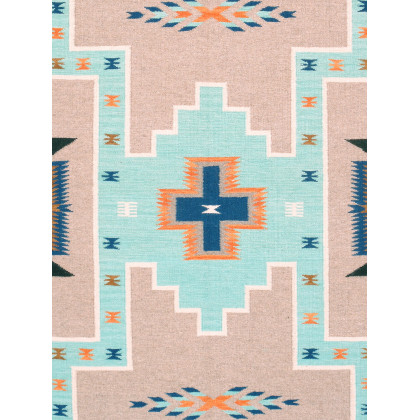 Pasargad - Tuscany Collection Flatweave Wool Area Rug in Mocha/Ivory, 74" x 108" (PNT-313 6x9)