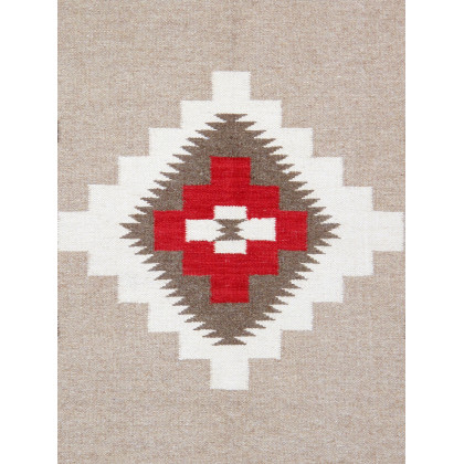 Pasargad - Tuscany Collection Flatweave Wool Area Rug in Mocha/Brown, 46" x 72" (PNT-316 4x6)