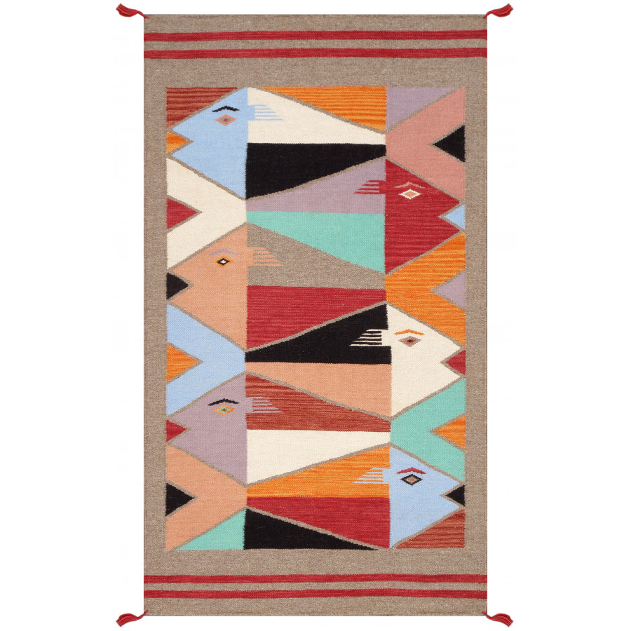 Pasargad - 322 Tuscany Collection Flatweave Wool Area Rug