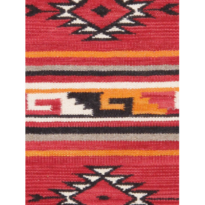 Pasargad - Tuscany Collection Flatweave Wool Area Rug in Red, 26" x 36" (PNT-328 2x3)