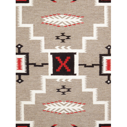 Pasargad - Tuscany Collection Flatweave Wool Area Rug in Mocha, 61" x 84" (PNT-333 5x7)