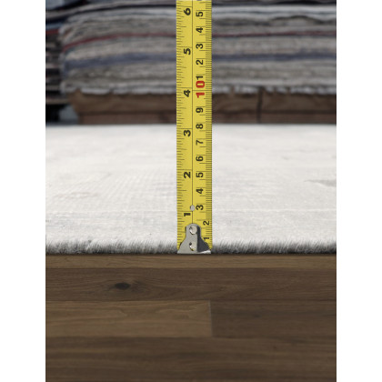 Pasargad - Oushak Collection Hand-Knotted Wool Area Rug in Blue/Gray, 93" x 118" (POK-06 8x10)