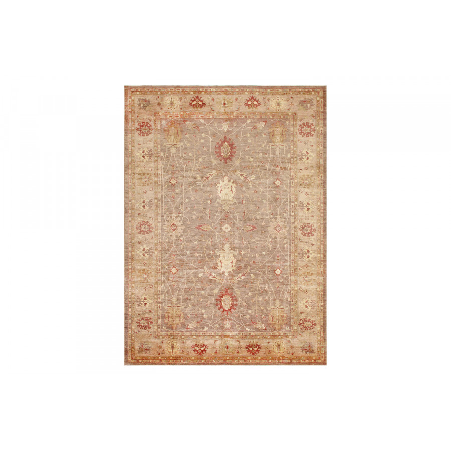 Pasargad - Farahan Collection Hand-Knotted Lamb's Wool Brown Area Rug 108'' x 150'' (POMID-32 9X13)