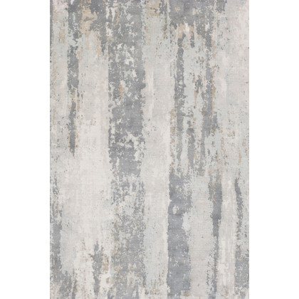 Pasargad - Beverly Collection Hand-Loomed Gray Silk Rug 72'' x 108'' (POP-8145 6X9)