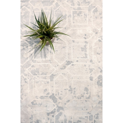 Pasargad Beverly Collection Hand-Loomed Gray Silk Rug (POP-8402 8X10) - 96'' x 120''