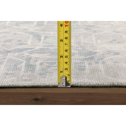 Pasargad Beverly Collection Hand-Loomed Gray Silk Rug (POP-8402 8X10) - 96'' x 120''