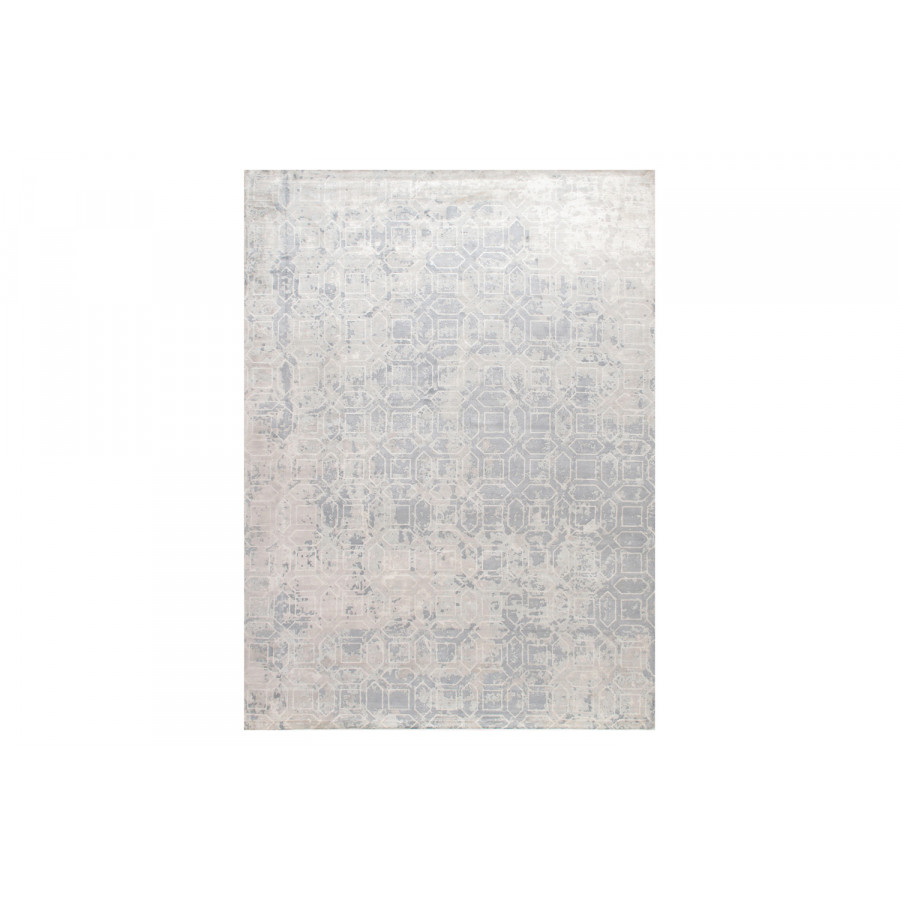 Pasargad - Beverly Collection Hand-Loomed Gray Silk Rug POP-8402