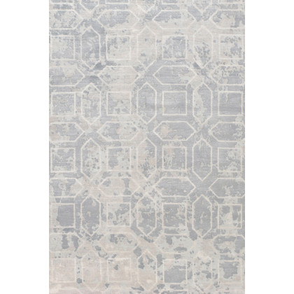 Pasargad - Beverly Collection Hand-Loomed Gray Silk Rug POP-8402