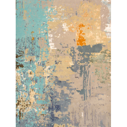 Pasargad - POPE-52 Modern Collection Hand-Knotted Silk/Wool Area Rug