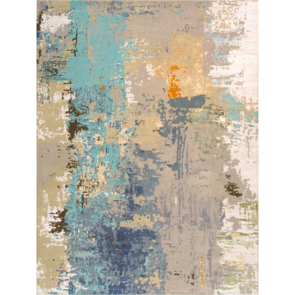 Pasargad - POPE-52 Modern Collection Hand-Knotted Silk/Wool Area Rug
