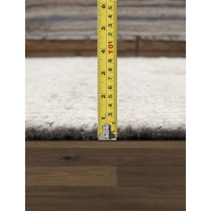 Pasargad - Oushak Collection Hand-Knotted Wool Area Rug in Silver, 104" x 129" (POS-04 9x12)