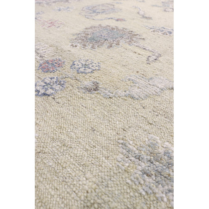 Pasargad - Oushak Collection Hand-Knotted Wool Area Rug in Gold, 111" x 147" (POS-08 9x12)