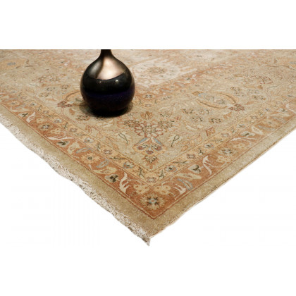 Pasargad - Tabriz Collection Hand-Knotted Lamb's Wool Area Rug 110'' x 145'' (PP-1 9X12)