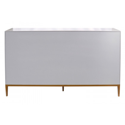 Pasargad Annabelle Sideboard With 4 Floral Doors, 2 Drawers and Bronze Metal Frame