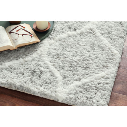 Pasargad Moroccan Collection Hand-Woven Poly and Cotton Area Rug (PPSR-17071 8X10) - 96'' x 120''