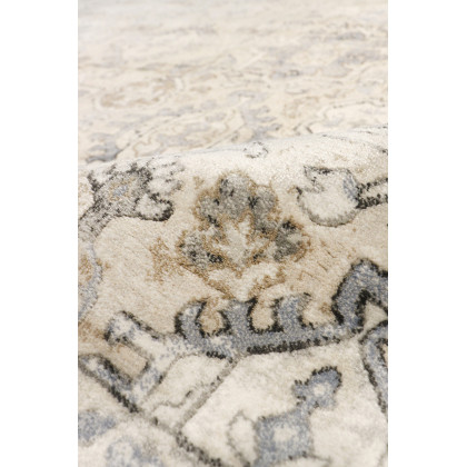 Pasargad - Amadeus Collection Power Loom Polypropylene/Polyester Area Rug in Beige/Blue, 72" x 72" (prc-1022bb s 6x6)