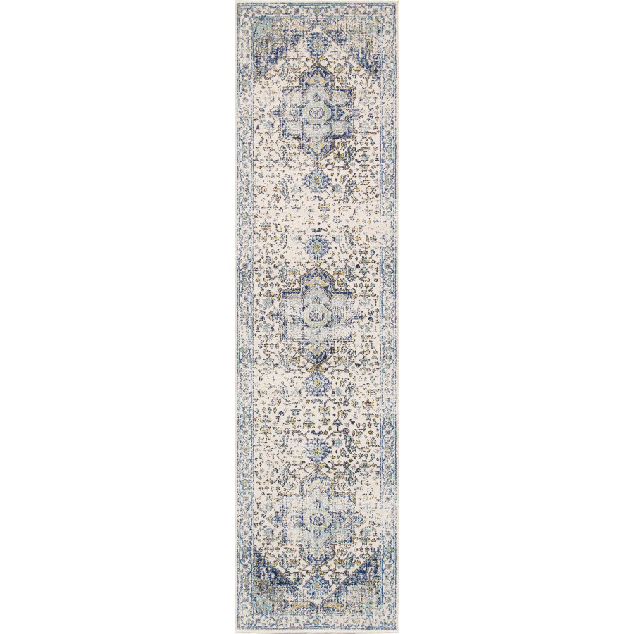 Pasargad Chelsea Collection Power-Loomed Polypropylene/Polyester Area Rug - Ivory, 32" x 72" (prc-5365 2.08x6)