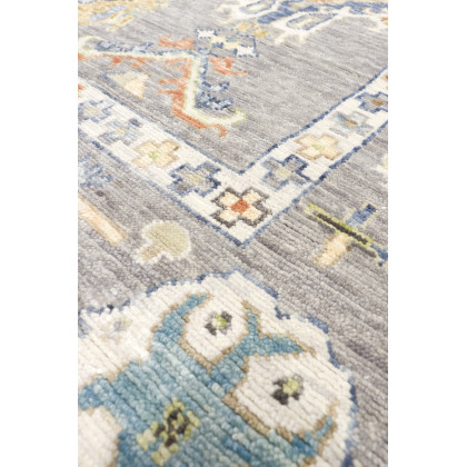 Pasargad - Oushak Collection Hand-Knotted Wool Area Rug in Gray, 119" x 169" (PRE-10031 10X14)