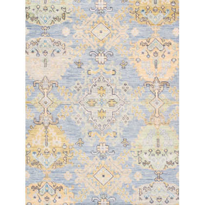 Pasargad - Oushak Collection Hand-Knotted Wool Area Rug in L. Blue, 97" x 117" (PRE-10073 8X10)