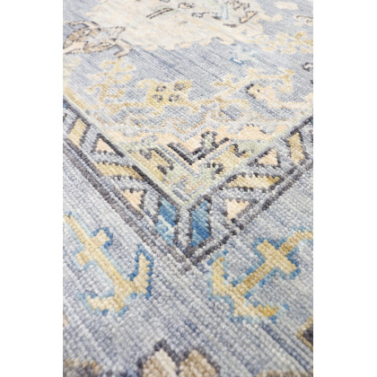 Pasargad - Oushak Collection Hand-Knotted Wool Area Rug in L. Blue, 97" x 117" (PRE-10073 8X10)