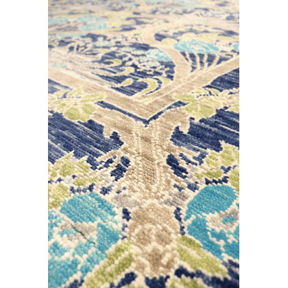 Pasargad - Oushak Collection Fine Wool Area Rug in Blue, 95" x 117" (PRE-13 8X10)