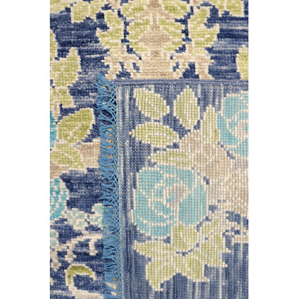 Pasargad - Oushak Collection Fine Wool Area Rug in Blue, 95" x 117" (PRE-13 8X10)