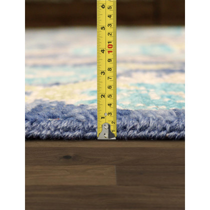 Pasargad - Oushak Collection Fine Wool Area Rug in Blue, 95" x 117" (PRE-13 8X10)