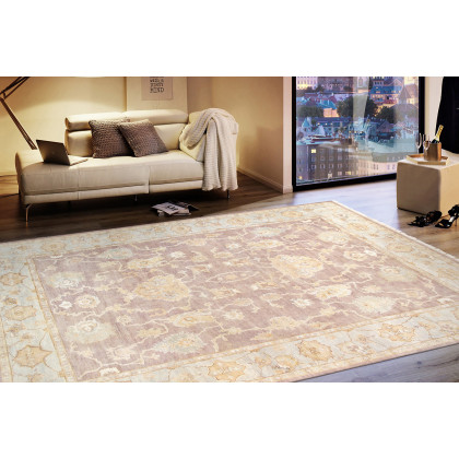 Pasargad - Oushak Collection Hand-Knotted Lamb's Wool Area Rug 111'' x 142'' (PRE-2801 9X12)
