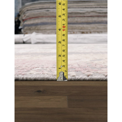 Pasargad - Modern Collection Hand-Knotted Silk/Wool Area Rug in Taupe/Multi, 108" x 146" (prj-71 9x12)