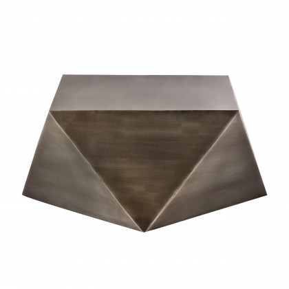 Pasargad Dimitri Square Coffee Table - Gray, Iron