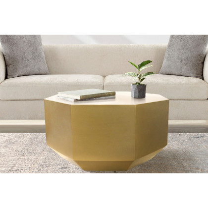 Pasargad - Byzantine Octagon Shape Iron Coffee Table
