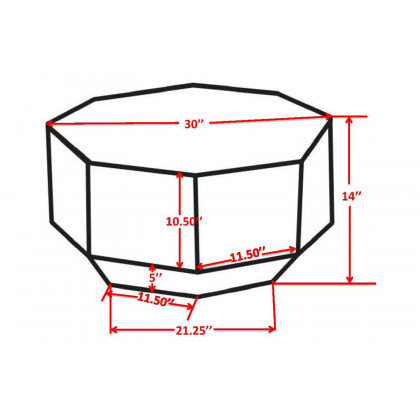 Pasargad - Byzantine Octagon Shape Iron Coffee Table
