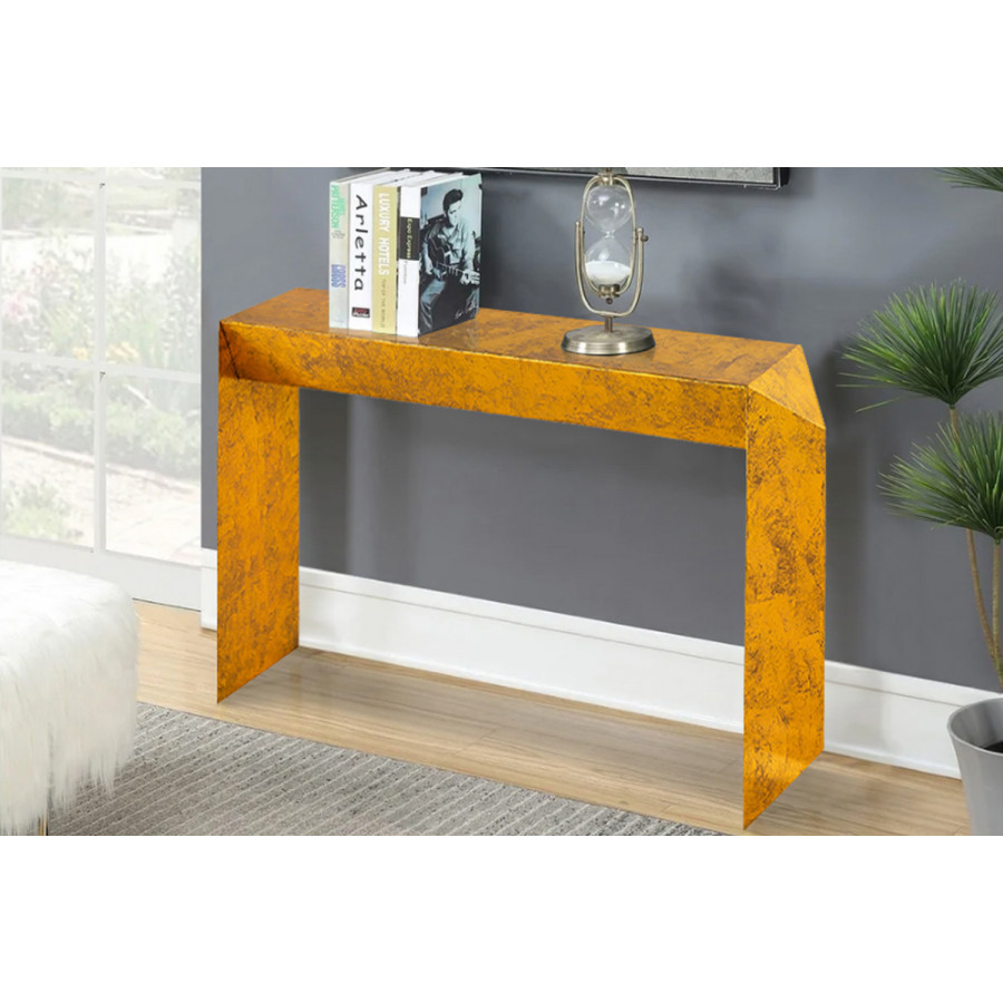 Pasargad - Katya Gold Foil Iron Console Table