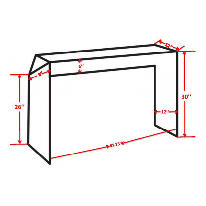 Pasargad - Katya Gold Foil Iron Console Table