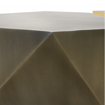 Pasargad - Byzantine Urban Chic Hexagonal Coffee Table in Gray, Iron