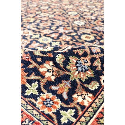 Pasargad - Herati Collection Hand-Knotted Wool Area Rug in Navy/Peach, 106" x 144" (ps-37-2 9x12)
