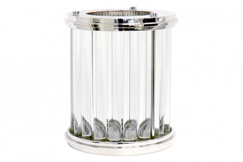 Pasargad™ Lucian Lucite and Stainless Steel Hurricane - Medium