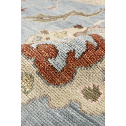 Pasargad - Oushak Collection Hand-Knotted Wool Area Rug in Blue/Green, 141" x 217" (PSF-05 12x18)