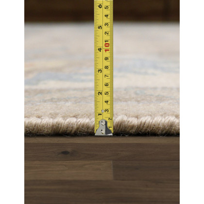 Pasargad Oushak Collection Hand-Knotted Wool Area Rug - Beige/Ivory, 118" x 167" (PSF-06 10x14)
