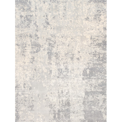 Pasargad - Mirage Collection Hand-Loomed Bamboo Silk Area Rug in Gray/Ivory, 93" x 117" (psh-25 8x10)